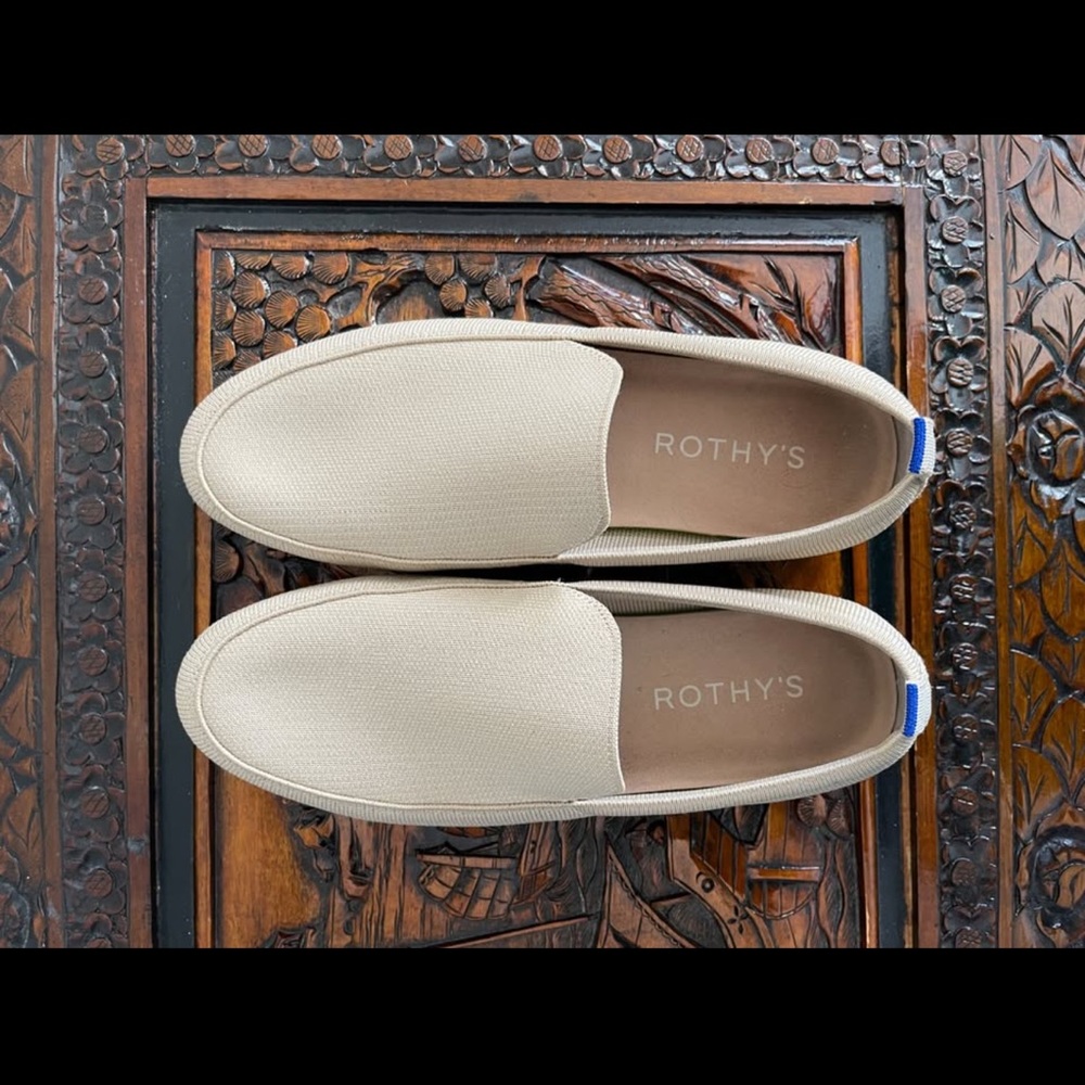 Rothy's Cream Loafers Sleek Slip-On Shoes